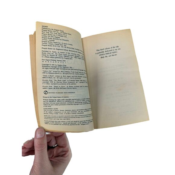 Vintage Paperback The Waste Lands (The Dark Tower III) Stephen King 1991 Signet - Picture 2 of 5